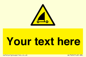 Custom Warning sand yachting